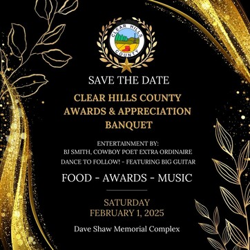 Clear Hills County Awards Banquet Save the Date